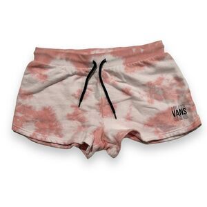 Vans Pink and White Tie dye Shorts Size Small